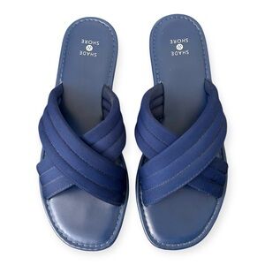 Shade & Shore navy blue sandals